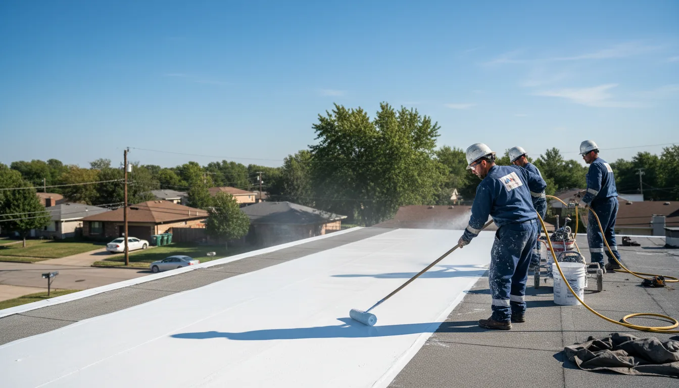 Commercial roof coating in Fence, WI near me